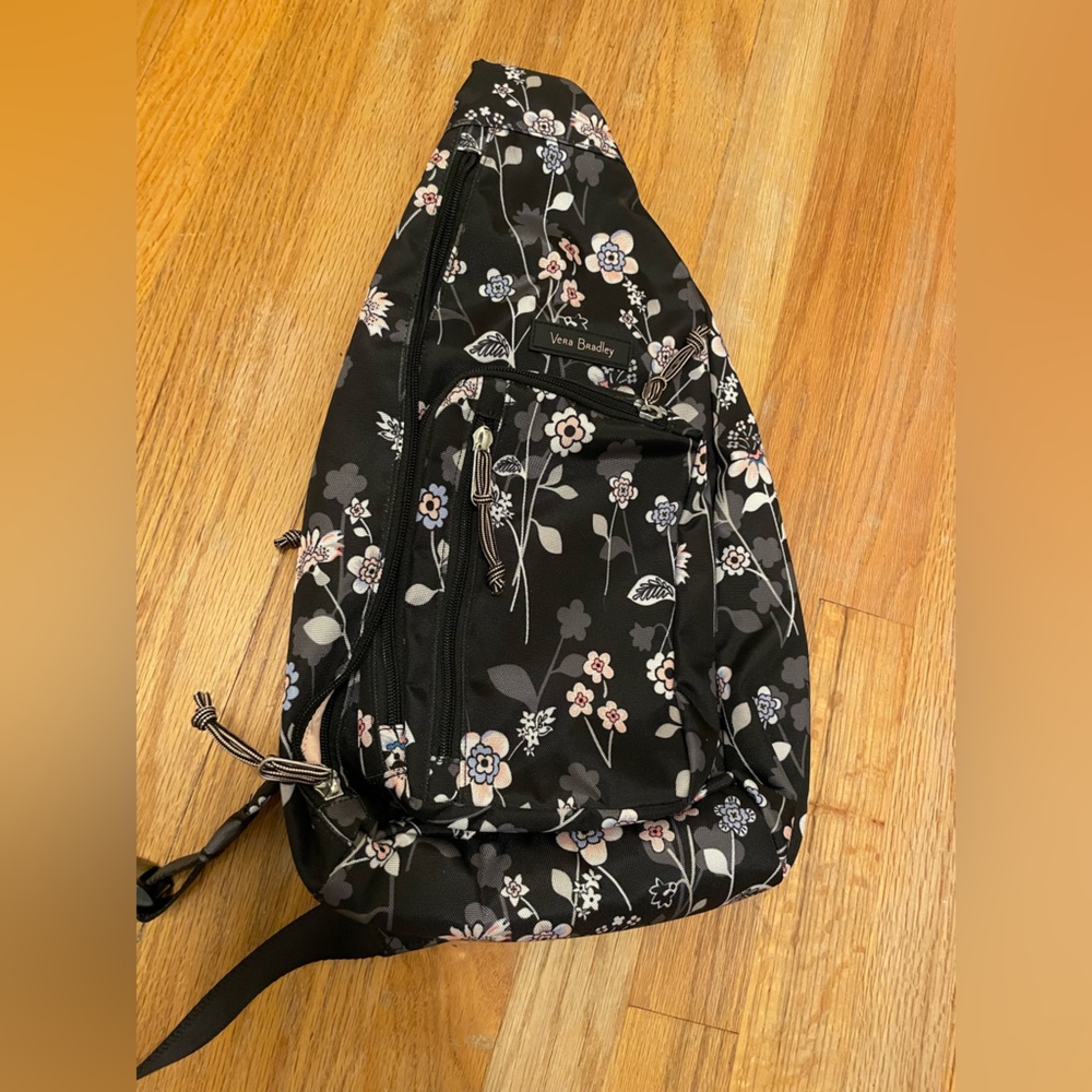 Vera Bradley sling backpack Holland Garden EUC